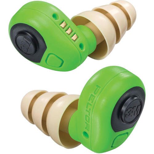 Bouchons d'oreilles &eacute;lectroniques Peltor, Sans cordon, Paire - Boîtier en plastique, 23 dB NRR, Grand/Moyen/Petit Oxford Builders Supplies Inc