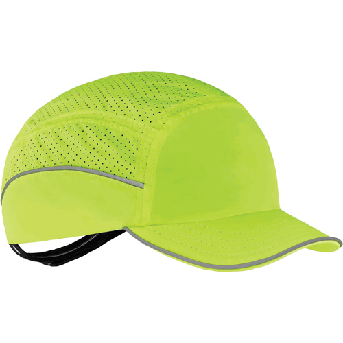 Skullerz&reg; 8955 Lightweight Bump Cap Hat, High Visibility Lime Green Oxford Builders Supplies Inc