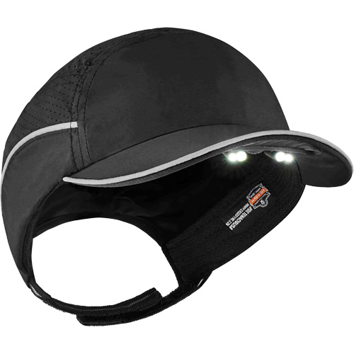 Casque antichocs l&eacute;ger avec lampe DEL 8965 Skullerz, Noir Oxford Builders Supplies Inc