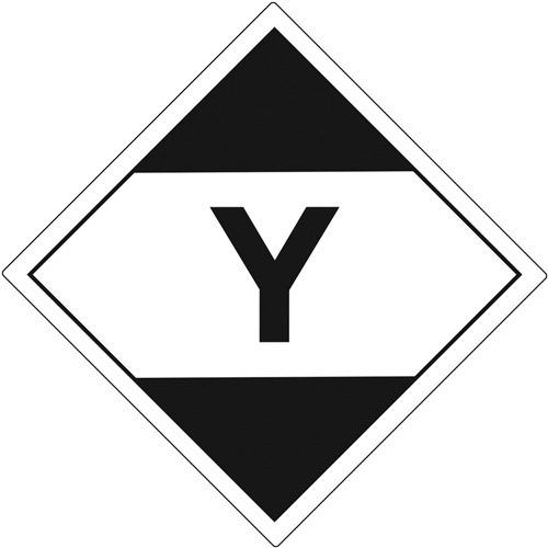 &eacute;tiquettes de quantit&eacute; limit&eacute;e pour transport a&eacute;rien Y, 4" lo x 4" la, Noir sur blanc Oxford Builders Supplies Inc