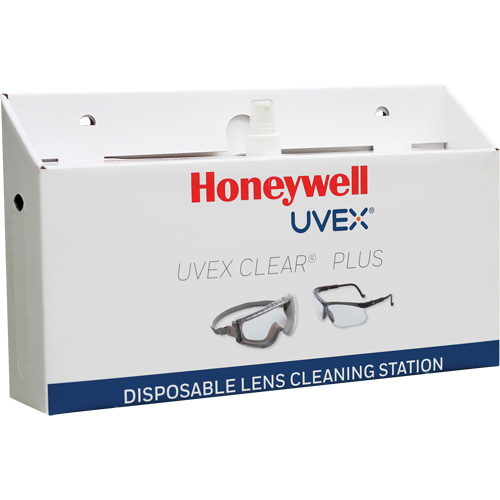 Poste de nettoyage jetable de lentilles Uvex Clear Plus, Carton, 16" lo x 3,19" p x 9,25" h Oxford Builders Supplies Inc