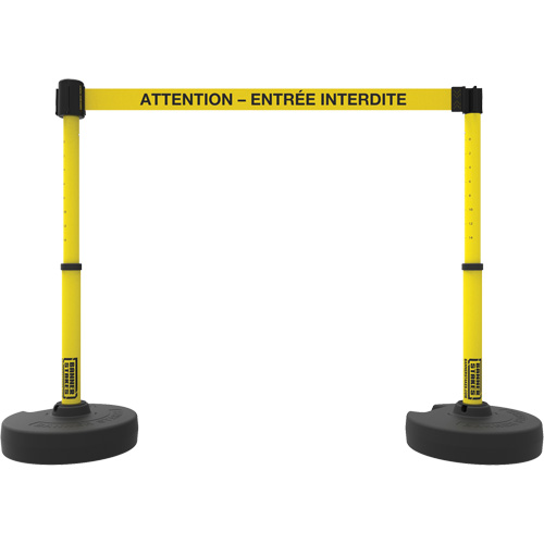Plus Barrier Post Set, Plastic, 42" H, Yellow Tape, 15' Tape Length Oxford Builders Supplies Inc
