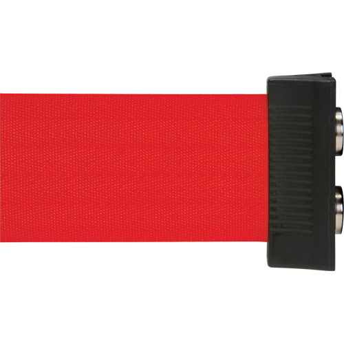 Barri&egrave;re &agrave; fixation murale avec ruban magn&eacute;tique, Acier, Fixation par vis, 7', Ruban Rouge Oxford Builders Supplies Inc