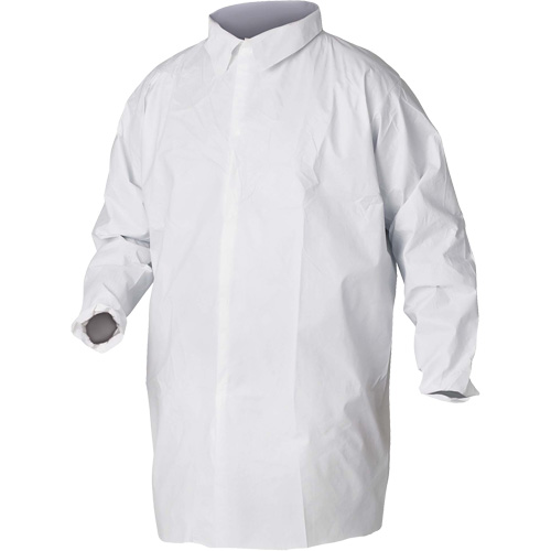 KleenGuard A20 Lab Coats, SMS, White, Small Oxford Builders Supplies Inc