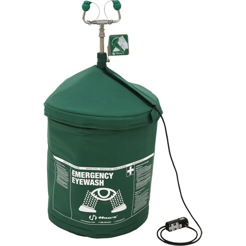 Portable Tempered Emergency Eyewash, Pressurized, 15 gal. Capacity, Meets ANSI Z358.1 Oxford Builders Supplies Inc