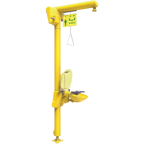 Halo Heat Trace Shower & Eye/Face Wash Unit, Pedestal Oxford Builders Supplies Inc