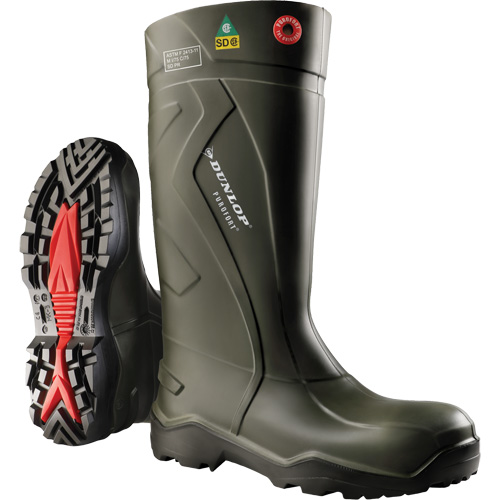 Bottes de s&eacute;curit&eacute; compl&egrave;te Purofort+, Purofort, Embout Acier, Pointure 7, Semelle R&eacute;sistant aux perforations Oxford Builders Supplies Inc