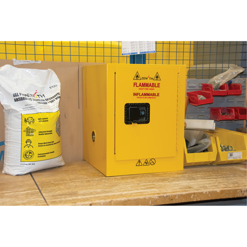 Flammable Storage Cabinet, 4 gal., 1 Door, 17" W x 22" H x 18" D Oxford Builders Supplies Inc