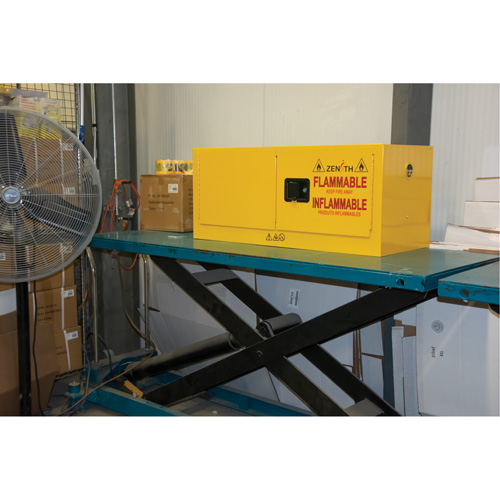 Flammable Storage Cabinet, 12 gal., 2 Door, 43" W x 18" H x 18" D Oxford Builders Supplies Inc