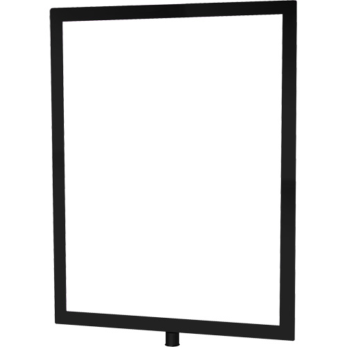 Heavy-Duty Vertical Sign Holder for Classic Posts, Black Oxford Builders Supplies Inc
