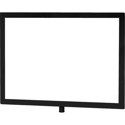 Porte-enseigne horizontal robuste pour montant classique, Noir Oxford Builders Supplies Inc