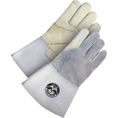 Gander Brand Utility Grain Leather Welder Gloves, Grain Cowhide, Size Medium Oxford Builders Supplies Inc