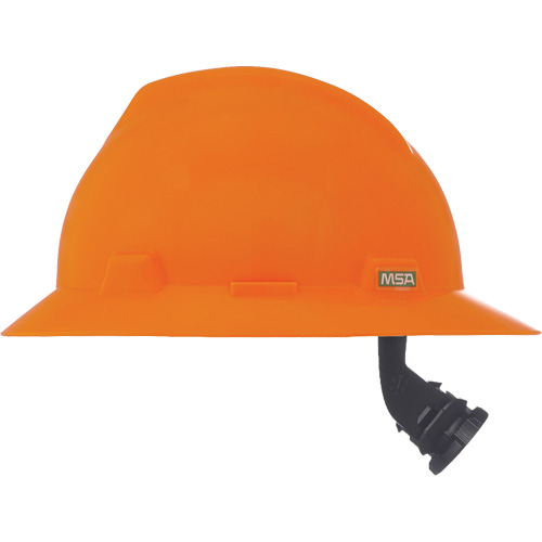 Casque de s&eacute;curit&eacute; &agrave; fente et bordure compl&egrave;te V-Gard, R&eacute;pond aux normes CSA type 1, Suspension Rochet, Non ventil&eacute; Oxford Builders Supplies Inc