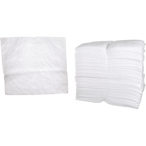 Petroleum Sorbent Pads, Oil Only, 19" x 17", 38.7 gal. Absorbancy Oxford Builders Supplies Inc