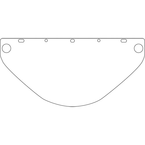 Visi&egrave;re de s&eacute;curit&eacute; universelle Dynamic, Polycarbonate, Teinte Transparent Oxford Builders Supplies Inc