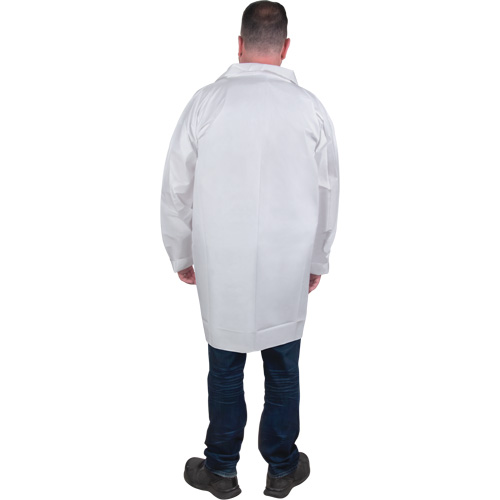 Sarraus de laboratoire de protection, Microporeux, Blanc, 4T-Grand Oxford Builders Supplies Inc