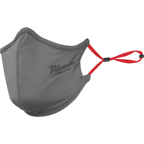 2-Layer Face Masks, Nylon/Polyester/Spandex, Grey Oxford Builders Supplies Inc