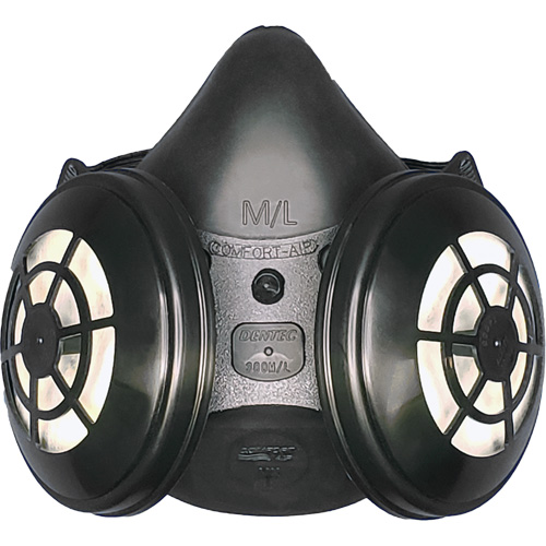 Comfort-Air&reg; 400Nx Black Half Mask without Exhalation Valve N95 Kit, Elastomer/Rubber, Small/Medium Oxford Builders Supplies Inc