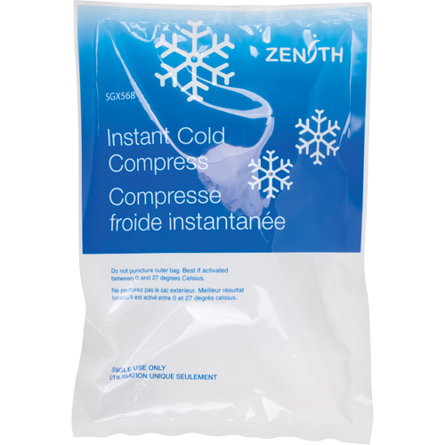 Instant Compress, Cold, Single Use, 6" x 9" Oxford Builders Supplies Inc