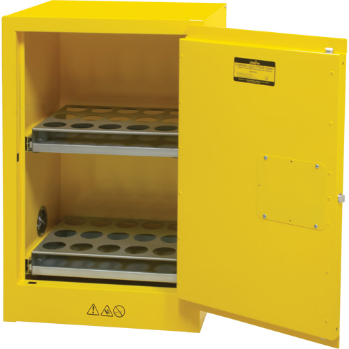 Armoire de rangement pour a&eacute;rosols inflammables, 12 gal., 1 Porte(s), 23" La x 35" h x 18" p Oxford Builders Supplies Inc