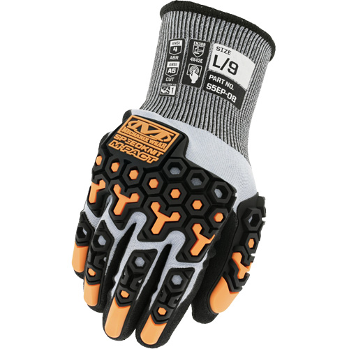 SpeedKnit M-Pact&reg; Cut-Resistant Impact Gloves, Size 7/Small, 18 Gauge, Nitrile Coated, HPPE/Tungsten Shell, ASTM ANSI Level A5/EN 388 Level E Oxford Builders Supplies Inc