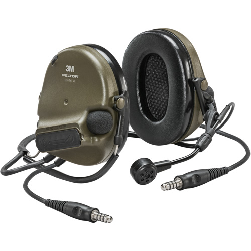 Peltor ComTac VI NIB Dual Lead Headset, Neckband Style, 22 dB Oxford Builders Supplies Inc