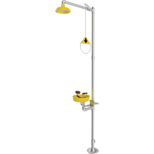 Combination Emergency Shower & Eyewash Station, Pedestal Oxford Builders Supplies Inc