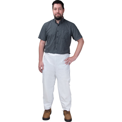 Disposable Pants, Microporous, Small, White Oxford Builders Supplies Inc