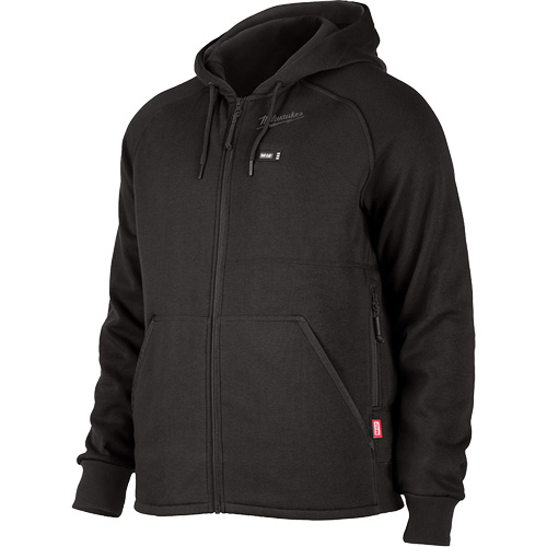 Chandail &agrave; capuchon chauffant M12, Hommes, Grand, Noir, Polyester Oxford Builders Supplies Inc