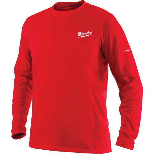 Workskin Long Sleeve Shirt, Men's, Small, Red Oxford Builders Supplies Inc