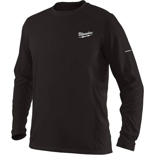 Workskin Long Sleeve Shirt, Men's, Small, Black Oxford Builders Supplies Inc
