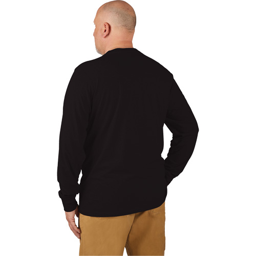 Hybrid Work Tee Shirt, Men's, Small, Black Oxford Builders Supplies Inc