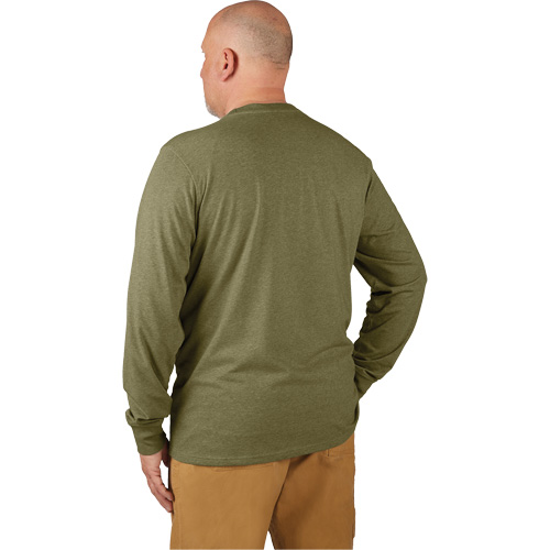 Hybrid Work Tee Shirt, Men's, Small, Green Oxford Builders Supplies Inc