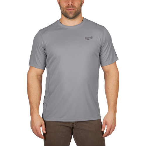 Workskin Lightweight Shirt, Men's, Small, Grey Oxford Builders Supplies Inc