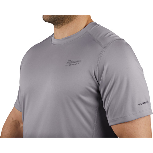 Workskin Lightweight Shirt, Men's, Small, Grey Oxford Builders Supplies Inc