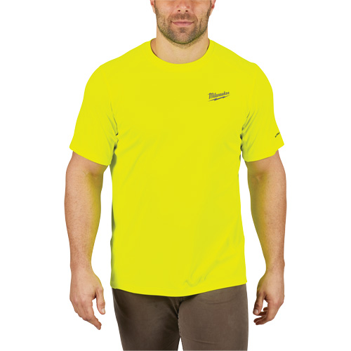 Workskin Lightweight High Visibility Shirt, Men's, Small, Yellow Oxford Builders Supplies Inc