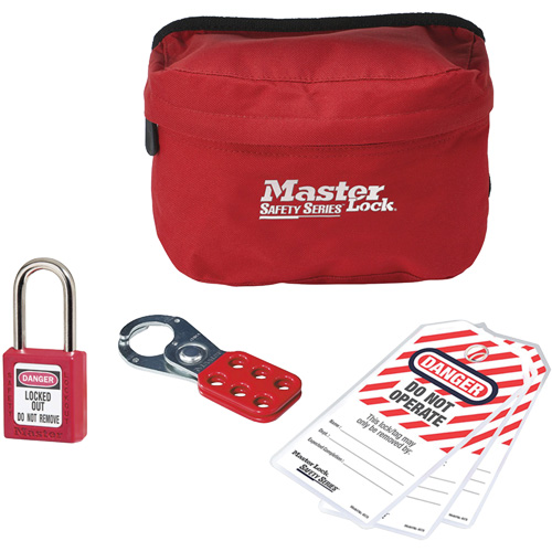 Personal Lockout Kit with Zenex Thermoplastic Padlock, 6 Components Oxford Builders Supplies Inc
