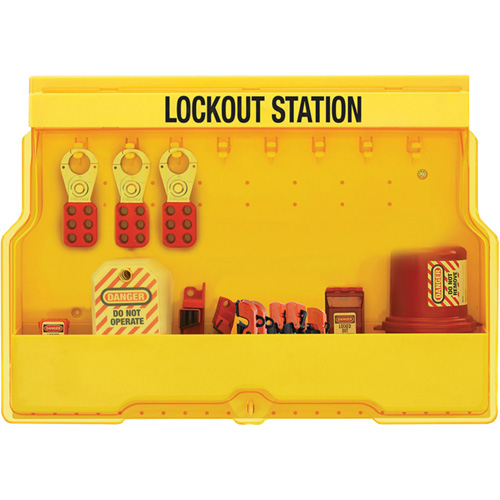 Premier Electrical Lockout Station, None Padlocks, 16 Padlock Capacity, Padlocks Not Included Oxford Builders Supplies Inc