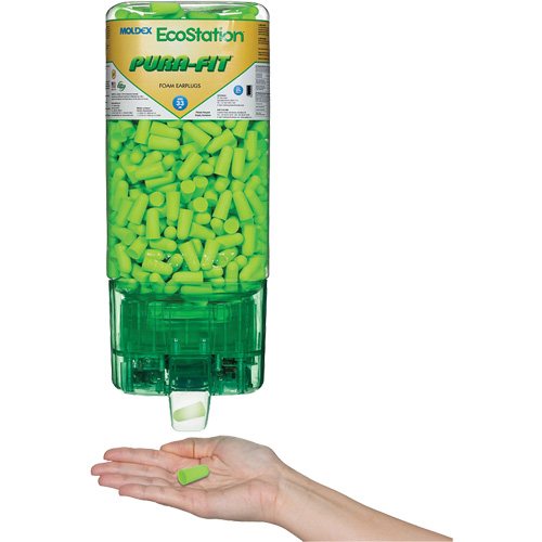 Pura-Fit Earplugs TouchFree EcoStation&reg; Dispenser Starter Kit Oxford Builders Supplies Inc
