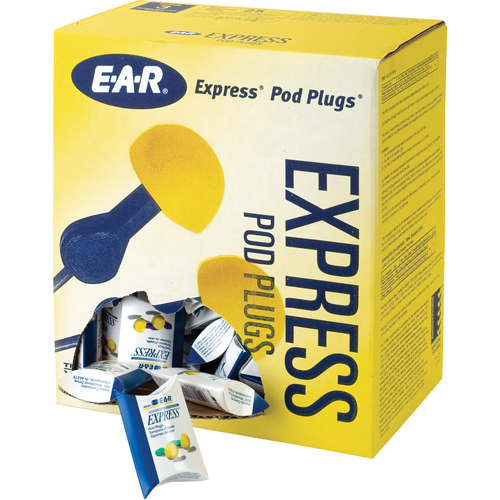Bouchons d'oreilles rapides de style capsule E-A-R, Sans cordon, Vrac - Sachet coussin, 25 dB NRR, Taille unique Oxford Builders Supplies Inc