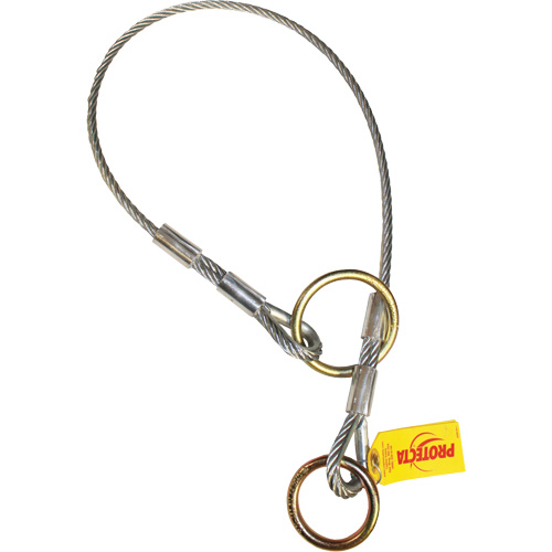 Cable Dual-Ring Adaptor, Tie-Off, Temporary Use Oxford Builders Supplies Inc