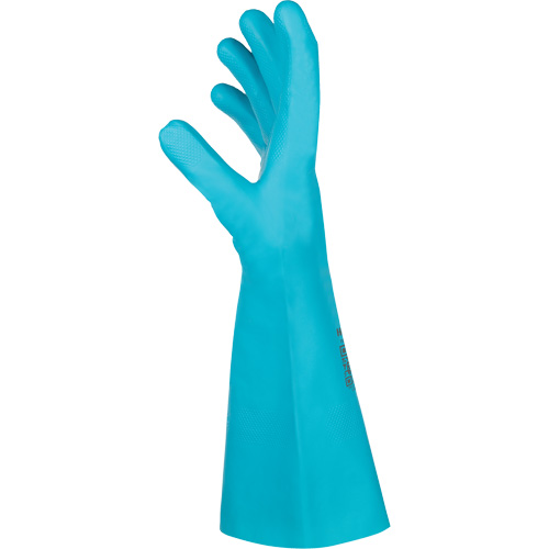 Flextril Chemical Gloves, Size 7, 12.5" L, Nitrile, Nylon Inner Lining Oxford Builders Supplies Inc
