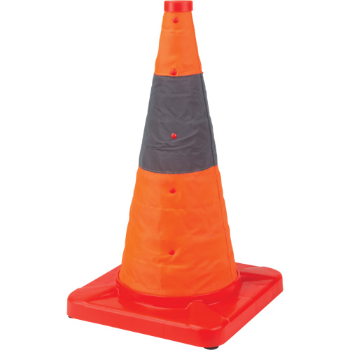 C&ocirc;ne de signalisation repliable, 18" h, Orange Oxford Builders Supplies Inc