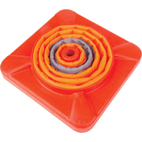 C&ocirc;ne de signalisation repliable, 18" h, Orange Oxford Builders Supplies Inc