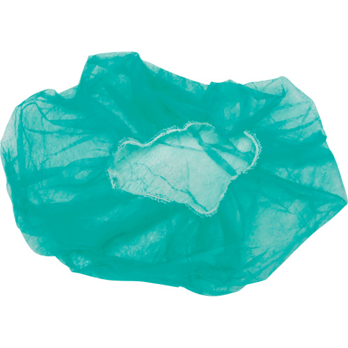 Bouffant Caps, Polypropylene, 21", Green Oxford Builders Supplies Inc