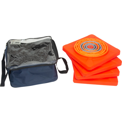 C&ocirc;ne de signalisation repliable, 28" h, Orange Oxford Builders Supplies Inc