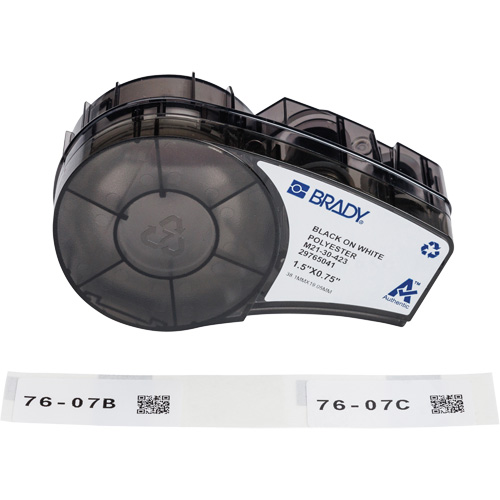 &eacute;tiquettes polyvalentes avec ruban pour environnements hostiles, Noir Oxford Builders Supplies Inc