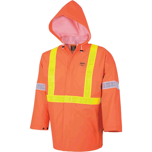 R85 Element FR FR 3-Piece Safety Rain Suit, Small, High Visibility Orange Oxford Builders Supplies Inc