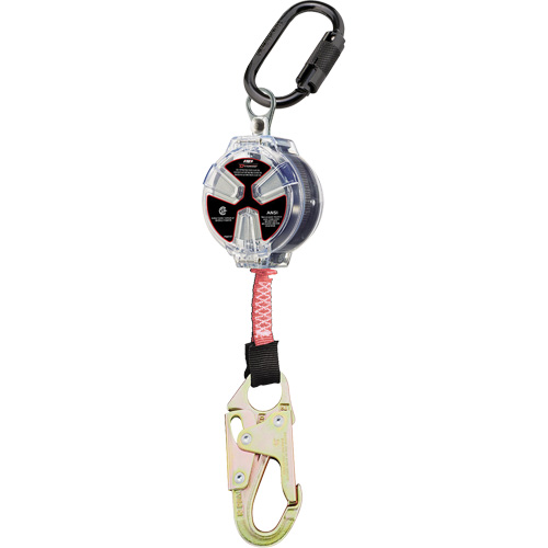 Dynamic Small Snap Hook Self-Retracting Lifeline, 6', Polyester, Swivel Oxford Builders Supplies Inc