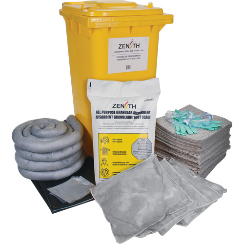 Trousse de lutte contre les d&eacute;versements de premi&egrave;re qualit&eacute;, Universel, Bac, Absorbance de 63 gal. US Oxford Builders Supplies Inc